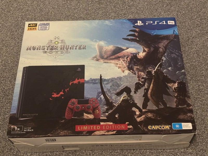 PS4 Pro Monster Hunter World Limited Edition 1TB Console boxed Carousel 1
