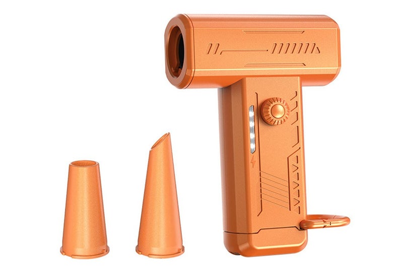 130000RPM Rechargeable Electric Air Duster Mini Blower for Keyboard Car -Orange Carousel 1