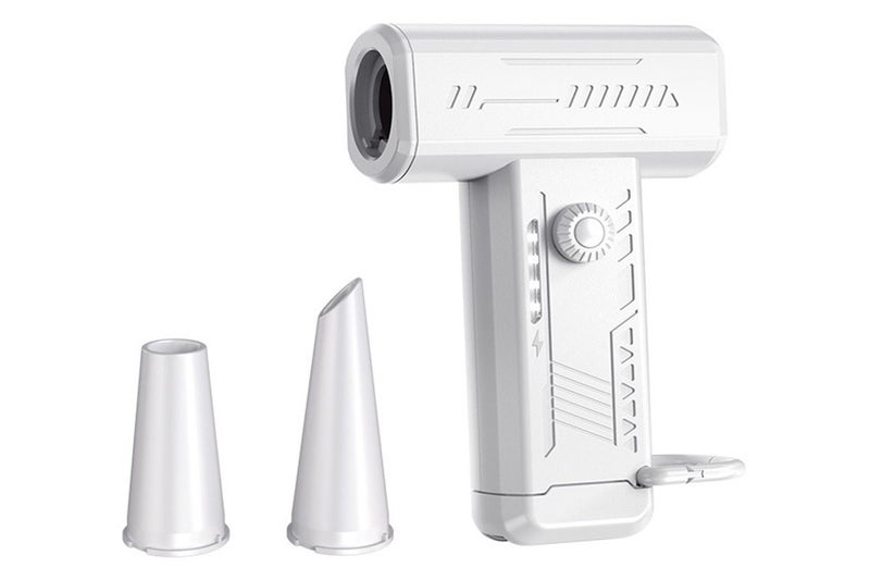 130000RPM Rechargeable Electric Air Duster Mini Blower for PC Keyboard Car-White Carousel 1