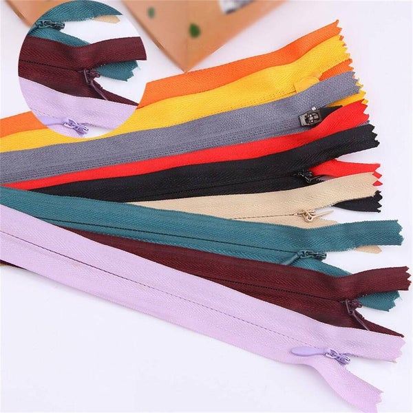 40pcs Closed End Nylon Zippers Tailor Sewer DIY Craft Sewing 20/40/60cm Carousel 2