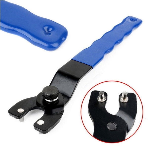 Adjustable Angle Grinder Wrench Key Pin Spanner Plastic Grip Handle Pin Wrench Carousel 1