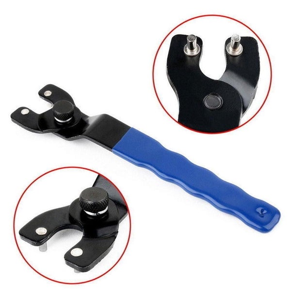 Adjustable Angle Grinder Wrench Key Pin Spanner Plastic Grip Handle Pin Wrench Carousel 2