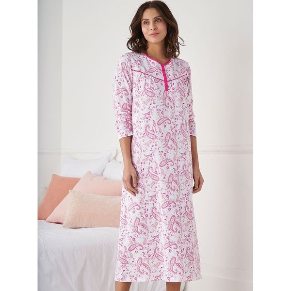 Printed Nightie - Size 14 - Pink Carousel 1