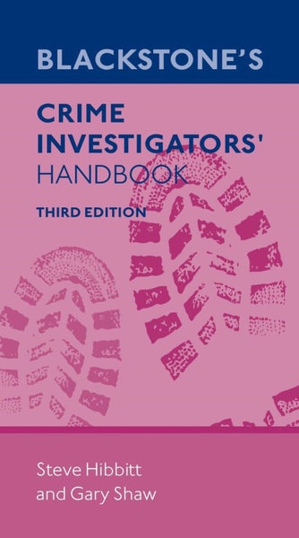 Blackstone's Crime Investigators' Handbook by Steve Hibbitt - Paperback Carousel 1