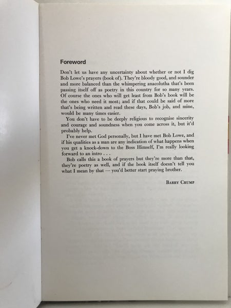 PRAYERS FOR NEW ZEALANDERS by Bob Lowe 1974 Carousel 2