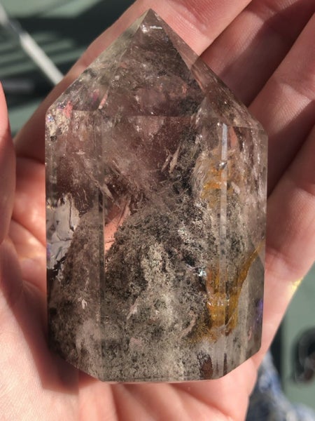 LODALITE SHAMAN QUARTZ GENERATOR POINT, sharman stone, garden, fairy Carousel 2