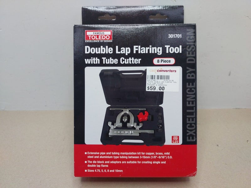 TOLEDO Double Lap Flaring Tool with Tube Cutter Carousel 1