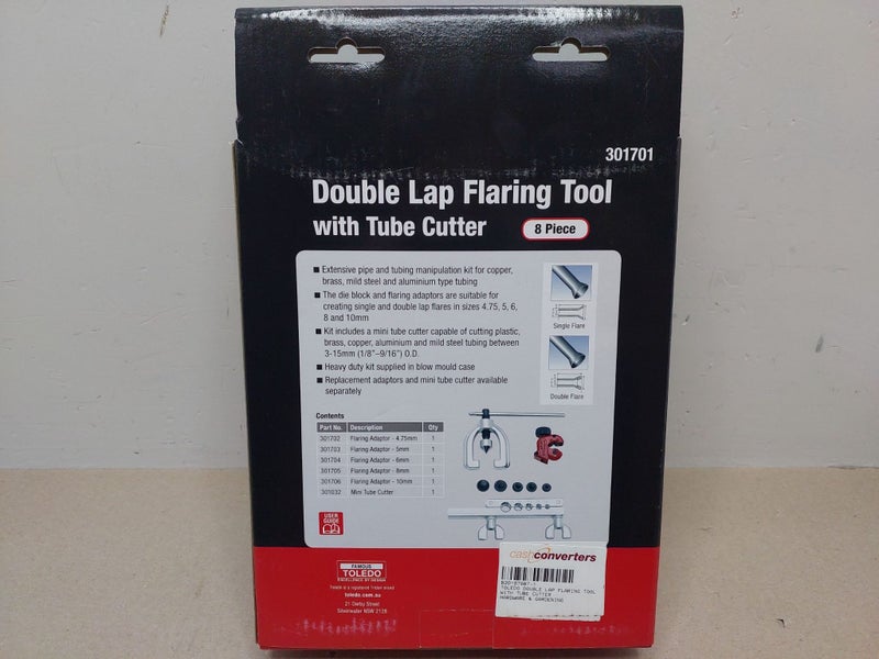 TOLEDO Double Lap Flaring Tool with Tube Cutter Carousel 2