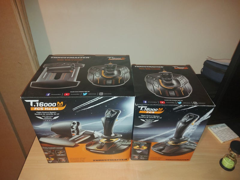 T-16000M Joystick and T-16000M FCS Hotas + Hosas Thrustmaster Carousel 2