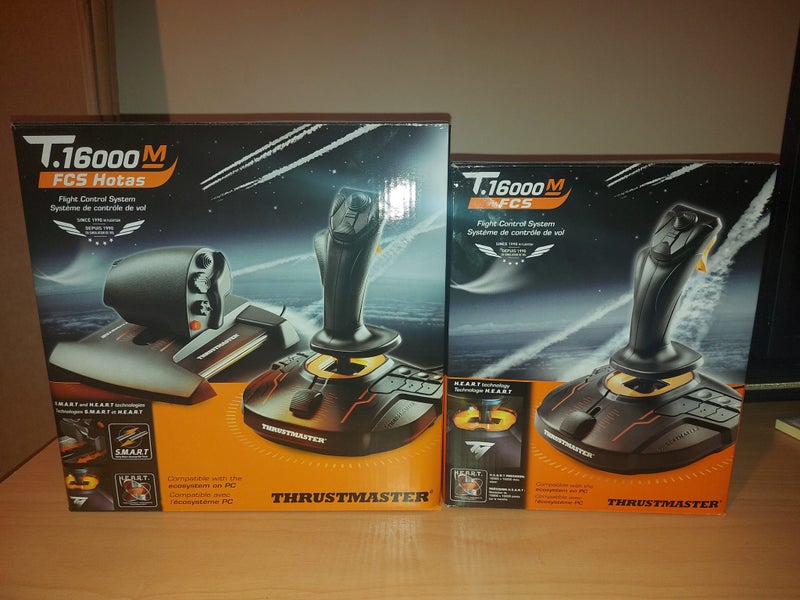 T-16000M Joystick and T-16000M FCS Hotas + Hosas Thrustmaster Carousel 1