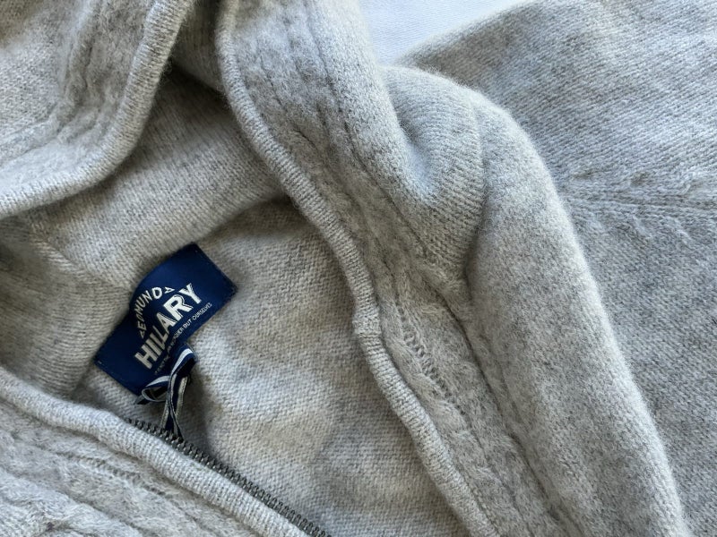 Edmund Hillary Lambswool Hoodie Sweater Rare, unavailable- New -was $189 in shop Carousel 1