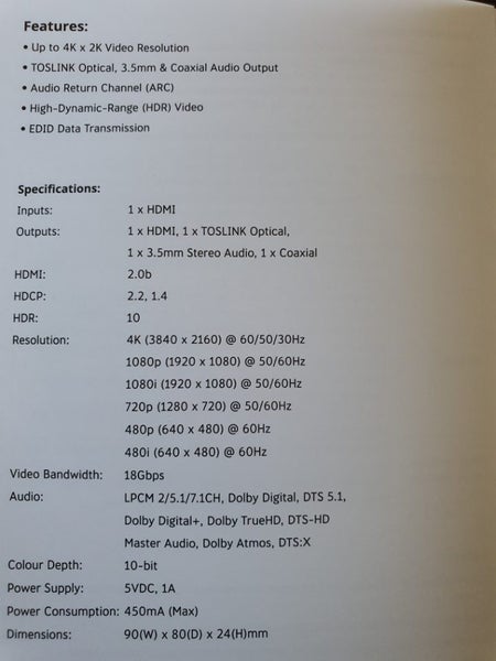 CONCORD HDMI AUDIO EXTRACTOR Carousel 3