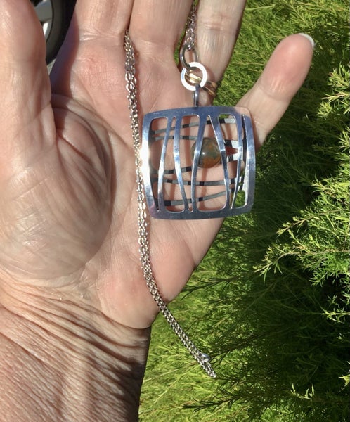 RARE ELIS KAUPPI KUPITTAAN CAGE NECKLACE Carousel 1