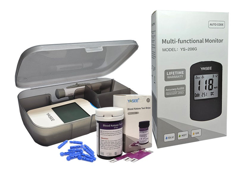 Ketone Blood Monitor - Keto Tester with 25 Strips and 25 Lancets Carousel 1