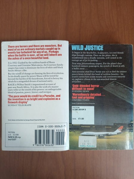 2 x Wilbur Smith books Carousel 2