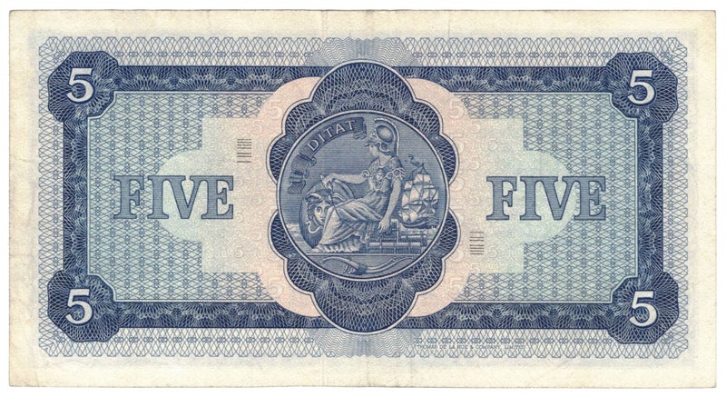 Scotland British Linen Bank 5 pounds 1968 2-month type First prefix SC207 Carousel 2