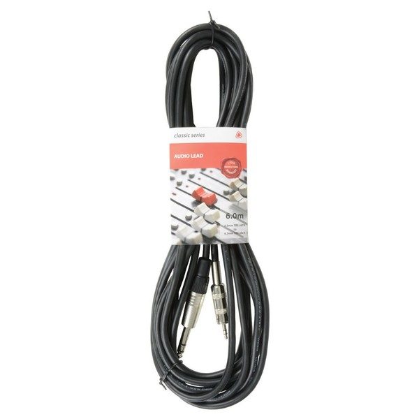 1 x Chord 3.5mm TRS Jack to 6.3mm TRS Jack Lead, 6m Carousel 1