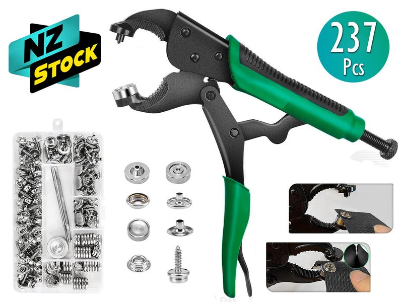 Snap Pliers Buttons Fasteners Tool Kit Carousel 1
