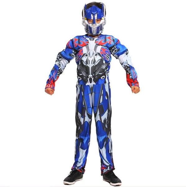 Transformer Optimus Prime Kids Costume Set (Muscular style ) Size Large Carousel 1