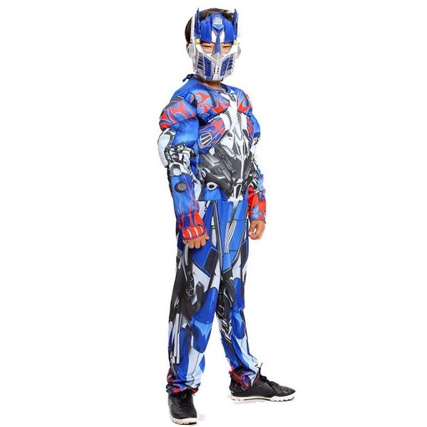 Transformer Optimus Prime Kids Costume Set (Muscular style ) Size Large Carousel 2