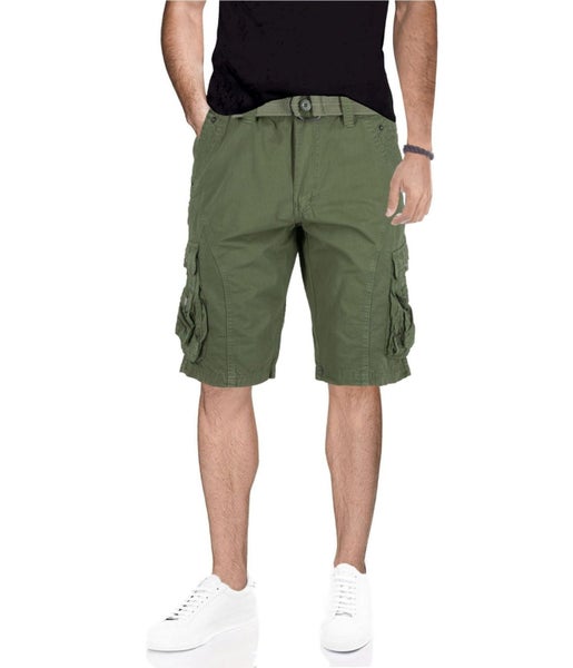 XRAY Mens Belted Snap Detail Casual Cargo Shorts Carousel 1