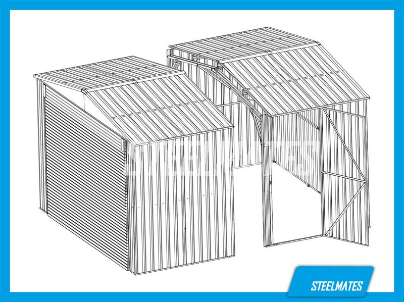 3366 x 3367 Small Garage with Roller Door Carousel 2