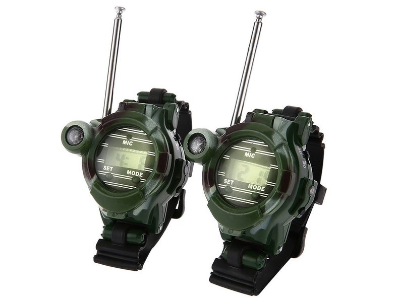7 in 1 Walkie Talkie Watch Camouflage Style x2 Carousel 1