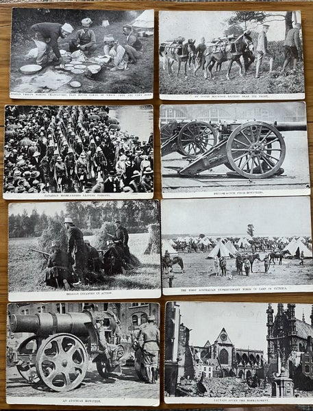 Vintage Ward Lock & Co LTD WW1 Postcards Carousel 1