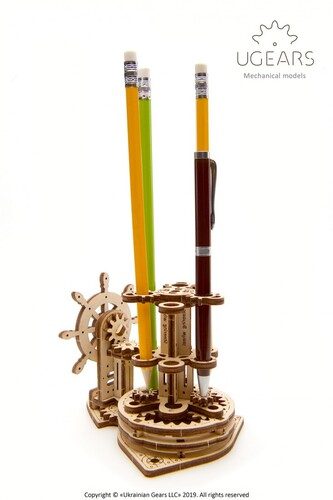 Ugears Wooden Model - Pen Holder Carousel 1