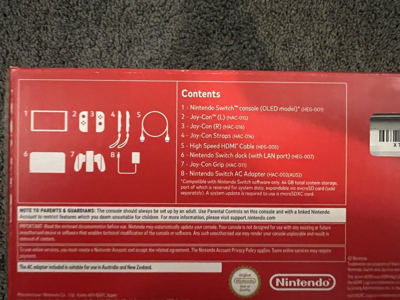 Nintendo Switch OLED Console - White Carousel 4