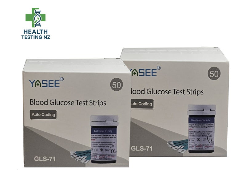 Glucose Blood Tester Strips 100pcs - Replacement strips for Yasee Blood Meter Carousel 1