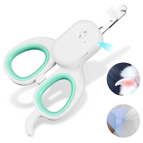 Pet Nail Clipper with LED & UV Light - Green Carousel 1