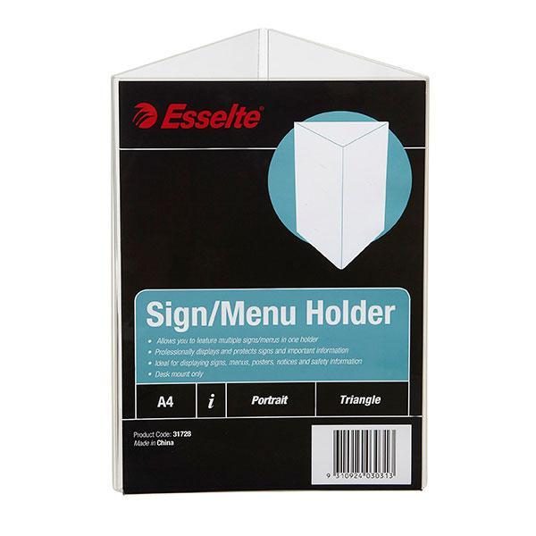 A4 Menu / Sign Holder Triangle Carousel 1