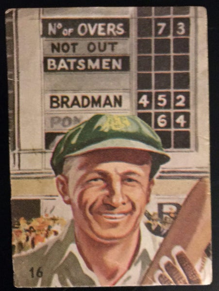 Don Bradman Vintage Cricket Sanitarium Trade Card Carousel 1