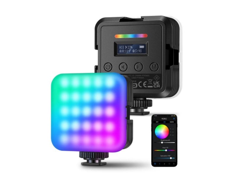 NEEWER Magnetic RGB Video Light With App Control Carousel 1