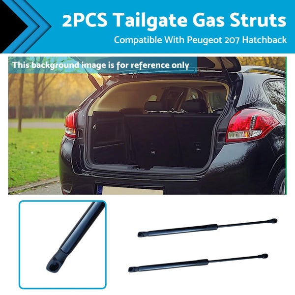 2PCS Tailgate Gas Struts Set Suitable For Peugeot 207 Hatchback 9659789480 Black Carousel 2
