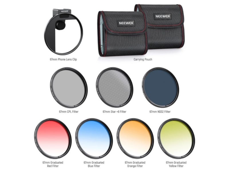 NEEWER Clip On Phone Lens Filter Kit Carousel 9
