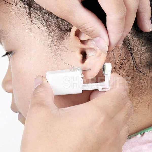 6pcs Disposable Nose Ear Piercing Unit Earring Gun Kit DIY Home Piercer Pierce Carousel 10