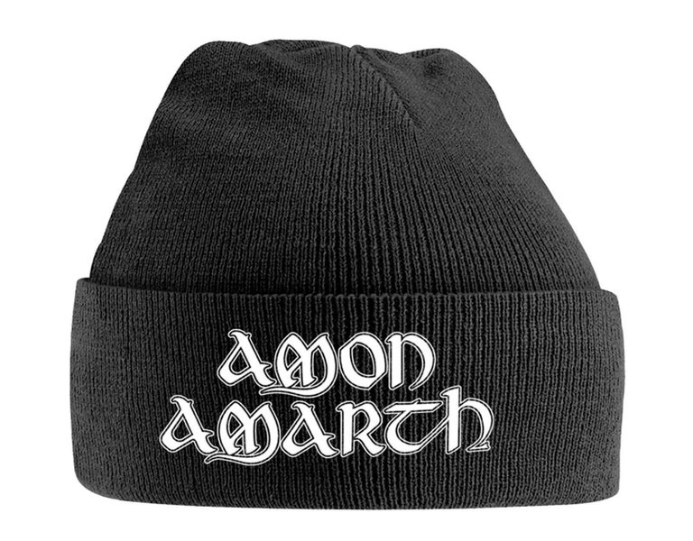 Amon Amarth Beanie Hat Band Logo new Official Black Carousel 1