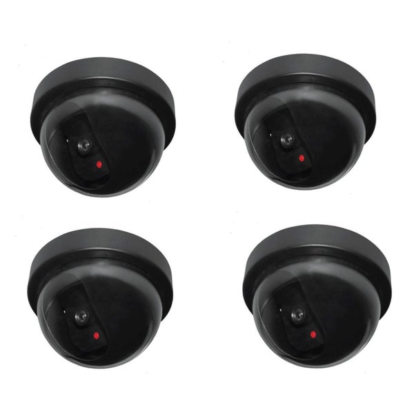 4x DUMMY SECURITY CAMERA Fake Dome Surveillance Flashing LED Wireless Imitation Carousel 1
