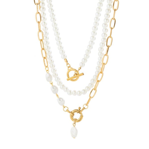 Baroque Multi-Layer Statement Pearl Necklace Carousel 2
