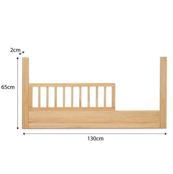 MOCKA SECONDS: Aspiring Cot Toddler Bed Half Frame - Natural Carousel 4