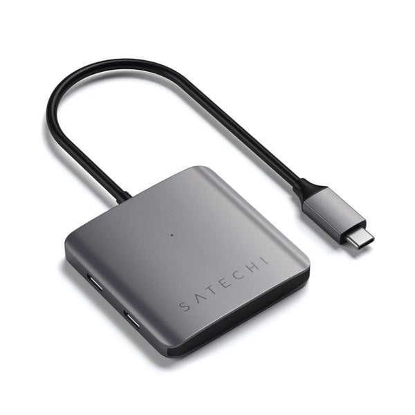 SATECHI Aluminum 4 Port USB-C Hub - Space Grey [ST-UC4PHM] Carousel 2