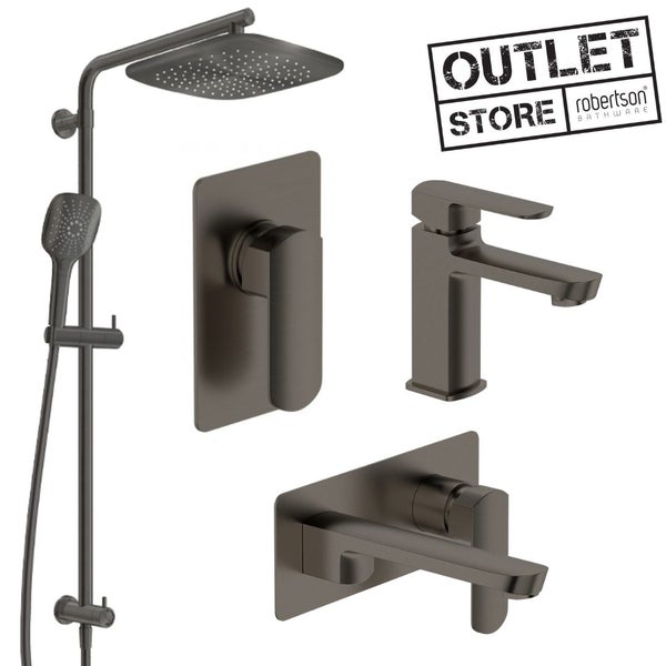 ELEMENTI ION BATHROOM PACKAGE - GUN METAL Carousel 1