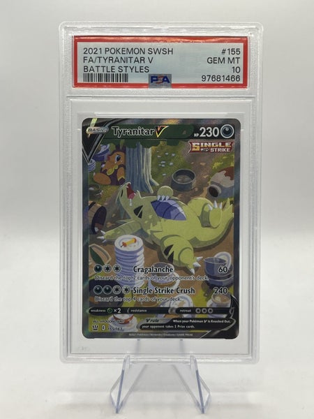 Tyranitar V Alt Art PSA 10 - Battle Styles 2021 Carousel 1