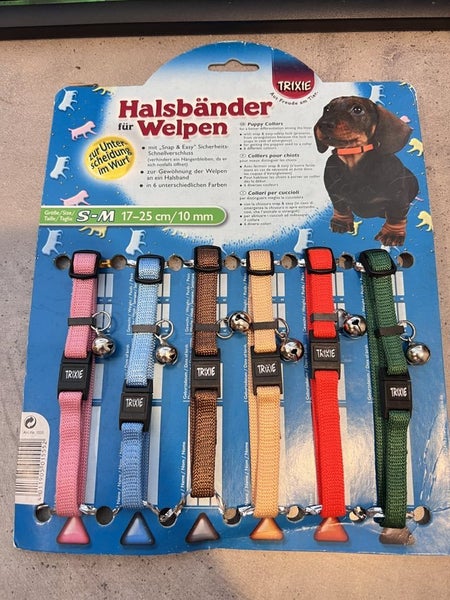 Trixie Set Of Puppy Identity Collars 6 Pack S-M dog/puppy ID Collars Carousel 3
