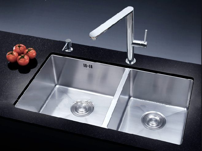Kitchen Sink Stainless Steel Double Bowl EC22103 Carousel 1