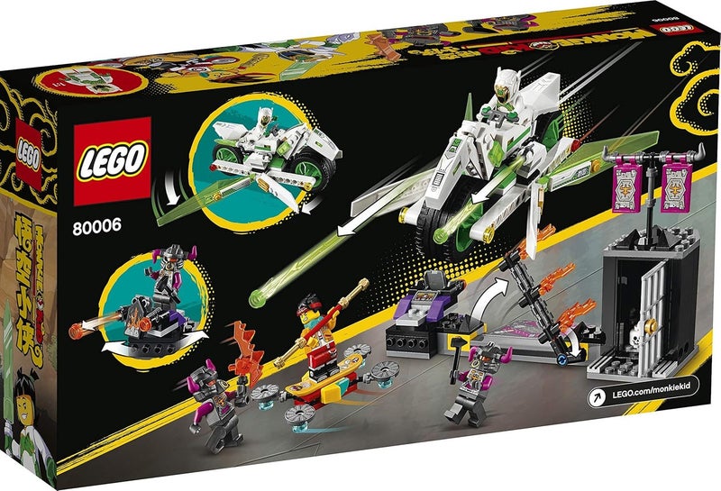 Lego Monkie Kid White Dragon Horse (80006) Motorbike & Hoverboard Carousel 9