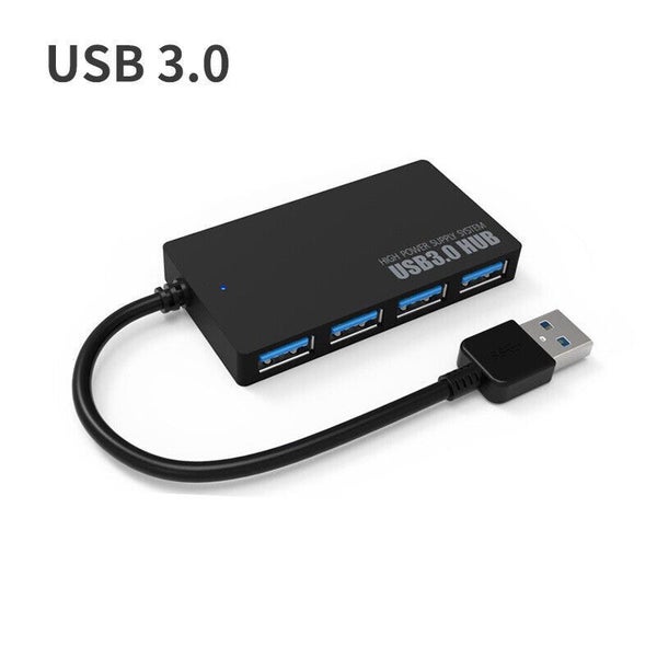 4 Ports USB 3.0 Multi High Speed HUB Splitter Expansion Desktop Laptop PC Max Carousel 1