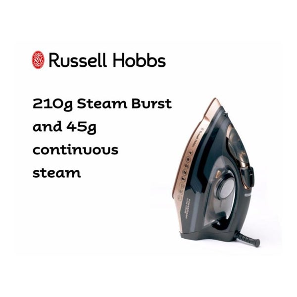 Russell Hobbs Powersteam Ultra Copper Iron RHC560 Carousel 13